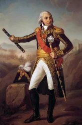 1804年に帝国軍の牧童となったジャン・バティスト・ジュルダン伯爵の全身像（1762年～1833年） ウジェーヌ・ルイ・シャルパンティエ（1811年～1890年）による絵画 1856年 2,15 x 1,4 m.