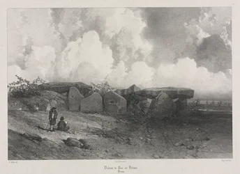 古代フランスの絵のようにロマンチックな旅: ブルターニュ: パルク アル コルメンのドルメン