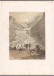 ハイグリンデルワルト氷河の眺め Glacier supérieur de Grindelwald (オブジェクトのタイトル) スイスとサヴォイアの顔（連載タイトル） La Suisse et la Savoie (オブジェクトのシリーズ タイトル)