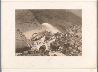 Servoz 近くの急流の眺め Le torrent noir près Servoz (オブジェクトのタイトル) スイスとサヴォイアの顔（連載タイトル） La Suisse et la Savoie (オブジェクトのシリーズ タイトル)