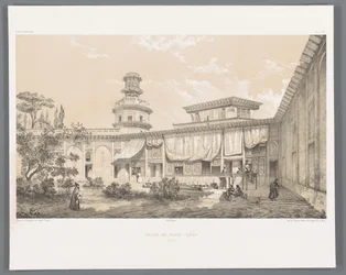 イスファハンのチャーバーグ宮殿 Palais du Tchar-Bâch Ispahan (オブジェクトのタイトル) ペルシャの風景（シリーズタイトル） ペルセ・モダン（シリーズタイトル）