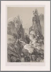 イランのKuh-e Pir Zan山の峡谷 Défilé de Pir-a-Zan (Fars) (オブジェクトのタイトル) ペルシャの風景（シリーズタイトル） ペルセ・モダン（シリーズタイトル）