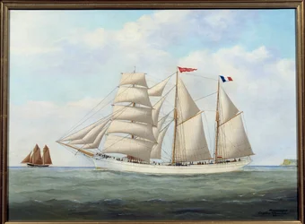 Le trois matats Saint Simon 絵画 Eugene Margueritte-Grandin dit Eugene Grandin (1833-1916) 1908 日。 0,6x0,8 m Fecamp、ニューファンドランド博物館