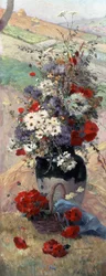 季節の花-秋ウジェーヌ・アンリ・コショワ（1850-1911）個人蔵。
