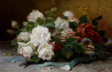 バラの花束ウジェーヌ・アンリ・コショワ（1850-1911）作 個人蔵