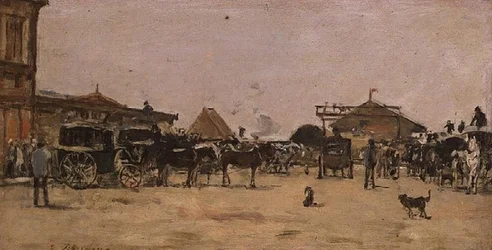ドーヴィルのガレ場（Place de la Gare