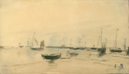 海のシーンのレクト、1870-85。