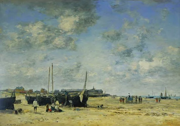 Berckのビーチ。バークビーチ、1878年