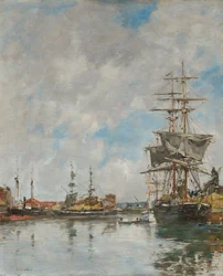 ドーヴィルのドック、1891年。