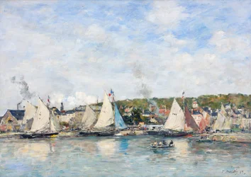 トルヴィルの港（1893年）。