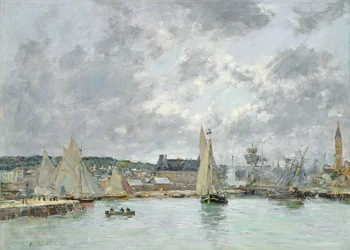 トルビル港、1880
