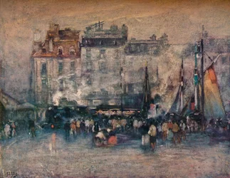 「マリントレインの出発」、c1907