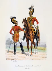 王の近衛兵、1814-15年