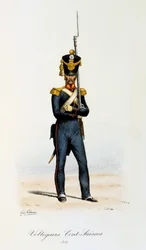 Voltigeurs、Cents-Suisses、1815