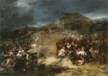 The Procession of Dawn - Lucas Velazquez, Eugene (1817-1870) - c 1860 - Oil on canvas - 67.5x94.8 - カルメン ティッセン美術館、マラガ