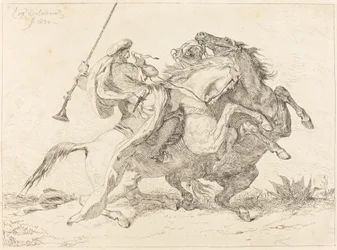 ムーア人騎馬兵の遭遇、1834年。