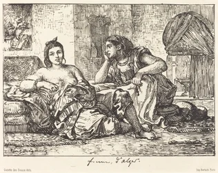アルジェの女性、1833年。
