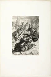 オフィーリアの墓におけるハムレットとラールテス