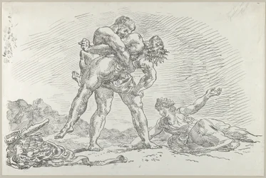 ヘラクレスとアンタイオス、1852., 1852.