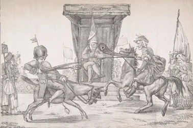 レディー・クオティディエンヌとジャール・ド・パリ卿の間の論争の決闘、1821., 1821.