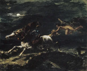 魔女に追われるタム・オシャンター、1849年。