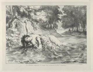 オフィーリアの死, 1843., 1843.
