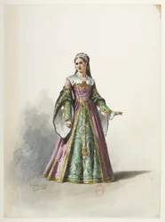 Btv1b84558104 19 - サン＝サーンス - ヘンリー8世 - マケット・デ・コスチューム - ラコステ - 19th Costume