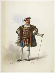 Btv1b84558104 59 - Saint-Saëns - Henry VIII - Maquettes de costumes - Lacoste - 59.ヘンリー8世