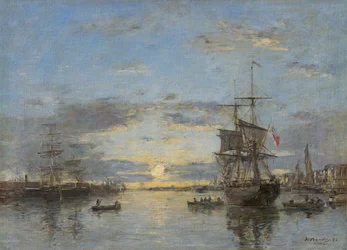ドイツ語: ル・アーヴル夕暮れの外港 ル・アーヴル：夕暮れの外港