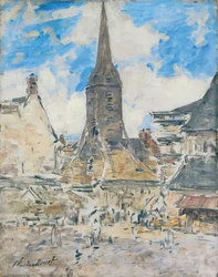 コタバ："サント＝カトリーヌ県オンフルール市（トゥルーカ・ケ・ブーダン）"
フランス語：Le Clocher de Sainte-Catherine, Honfleur（サント・カトリーヌの時計屋、オンフルール