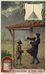 ベンジャミンフランクリンと避雷針