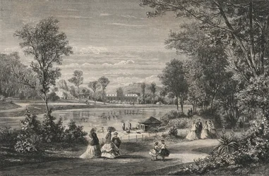 ジャルダン・ダクリマタシオン、ブーローニュの森（エングレービング