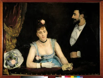 イタリアのロッジ。エヴァ・ゴンザレス（1849～1883）の絵