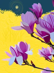 チューリップの花、2025年（デジタルアート）
