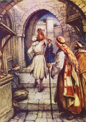 晩餐の準備（カラーリトグラフ）