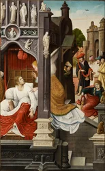 1517 年の聖ロックの生活の場面。