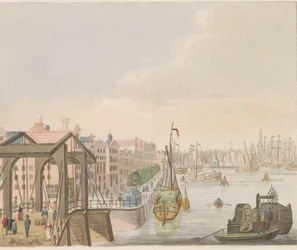 アムステルダムの外観、1810～1813年頃 Vue du Buitenkant le long de l