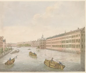 ビネン アムステルの眺め、1810～1813年頃 Vue du Blaauwe-Brug、prise de l