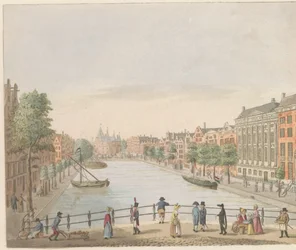 アムステルダムの Kloveniersburgwal、約 1810 ～ 1813 年 Vue du Kloveniers Burgwal et de la Maison de Trip, du Hoog-Straat au Marché Neuf (オブジェクトのタイトル)
