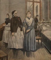 マダモワゼルボタードの名誉の十字架、「Le Petit Journal：Supplement illustre」のイラスト、1898年1月16日