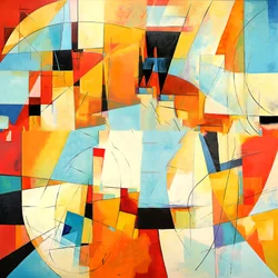 Barnett newman style, 抽象表現主義 アートワーク, 壁掛け アートプリント