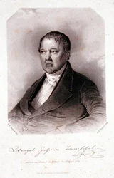 アルバート・ヘンリー・ペイン（1812-1902）が彫ったヴェンツェル・ヨハン・トマシェック（1774-1850）の肖像画