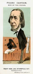 ジェームズスタンスフェルド、イギリスの政治家、c1871-1874。