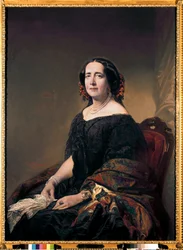 キューバの文学者、Gertrudis Gomez de Avellanedaの肖像。