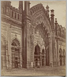 Jama Masjid Gate   1312800   ja       japanese Successfully Translated  Original: Descending Geese at the Rice Fields (Tanbo no rakugan) and Evening Bell of the Morning After (Kinuginu no bansho), from the series "Eight Views of Figures Inside and Outside 