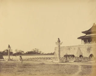 1860年10月、北京の冬宮入り口