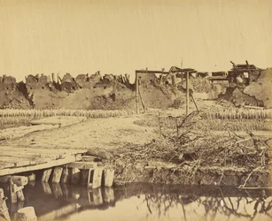1860年8月21日、イギリス軍の入口を示す北砦の外観