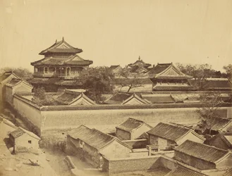 アンティン門から撮影した北京の最初の眺め、1860年10月