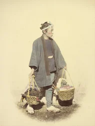 市場帰りの日本人コック