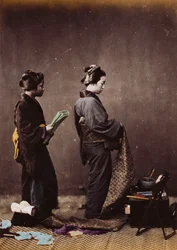 日本人女性のドレッシング、1870年から1880年